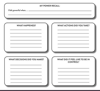 Printable Student Empowerment Activity: Power Recall by Kyle Schwartz