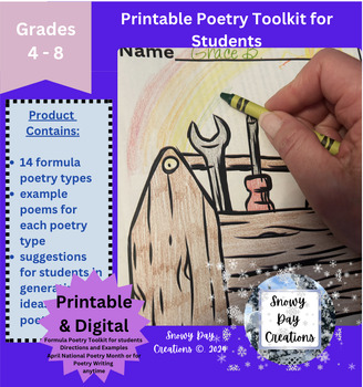 Preview of Printable Student Formula Poetry Toolkit and Resource