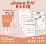 Printable Student Info Binder for Teachers | Class Roster,