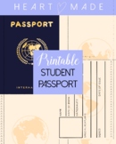 Printable Student Passport