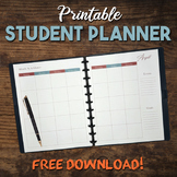 Printable Student Planner (Dateless)