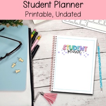 Preview of Printable Student Planner Undated