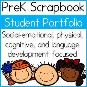 Preview of Student Portfolio Printable Scrapbook for Preschool Pre-K Head Start