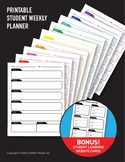 Student Weekly Planner Organizer Outline / Distance Learning