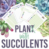 Printable, Succulent Themed Chore Chart, Meal / Daily / Go
