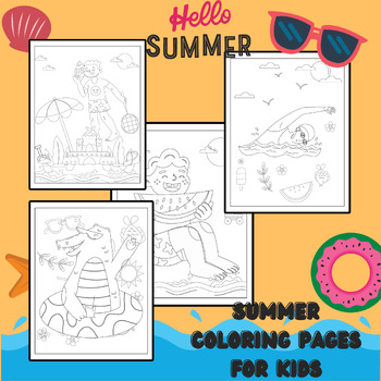 Printable Summer Coloring Pages for kids by new best teaching fun