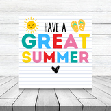 Printable Summer Gift Tag - Bright & Fun Designs for Any S