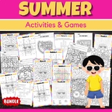 Summer Quotes Coloring Pages & Games - Fun End of the year