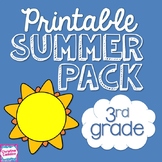 Summer Review Packet NO PREP for Third Grade | Distance Learning