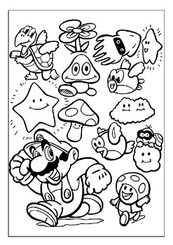 Printable Super Mario Bros. Coloring Pages for Kids: Unleash Creativity ...