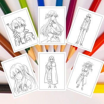 sword art online kirito coloring pages