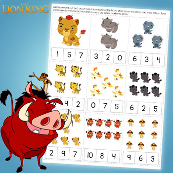 Printable THE LION KING Worksheets and Activity Sheets by Superstar