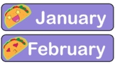 Printable Taco Classroom Calendar in Two Colors