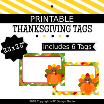 Printable Tags Thanksgiving Turkey Labels Name Tags Classroom Decoration