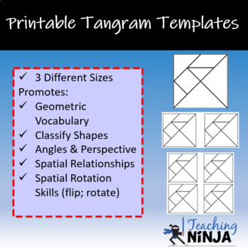 Preview of Printable Tangram Template