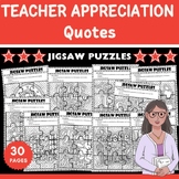 Printable Teacher Appreciation Quotes Jigsaw Activity Temp