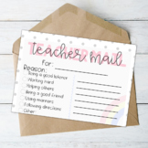 Printable Teacher Mail | Pastel Rainbow Theme | Happy Mail