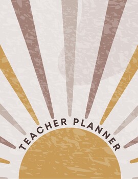 Preview of Printable Teacher Planner - Teacher Binder 2024-2025 - Back to School - Organize