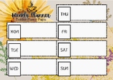 Printable Teacher Planner - Weekly Planner Pages - Teacher