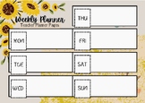 Printable Teacher Planner - Weekly Planner Template - Teac