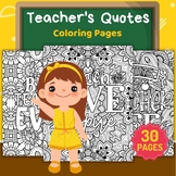 Printable Teacher Quotes Mandala Coloring Pages - fun teac