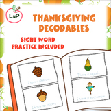 Printable Thanksgiving Decodable Books with Sight Words