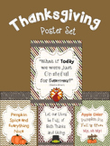 Printable Thanksgiving Decoration Poster Set
