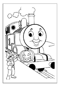 thomas the train christmas coloring pages