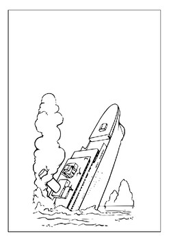 printable coloring pages rescue boat