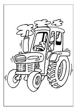 Toddler Coloring Book Tractor Fun: Set of Simple Coloring Pages With  Tractors For Toddlers And Kids Ages 2-4 (Paperback)