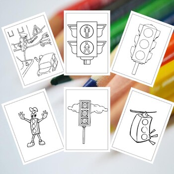 Printable Traffic Light Coloring Pages for Kids: Inspiring Road Safety ...