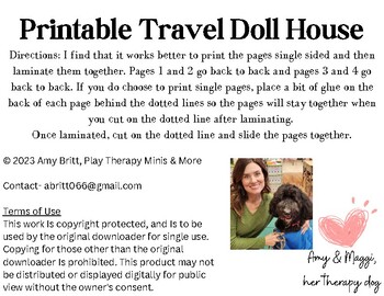 Preview of Printable Travel Doll House