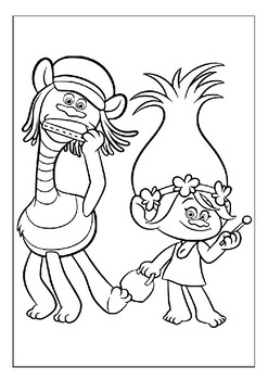 Printable Trolls Coloring Pages Collection: Dive into Troll Village ...