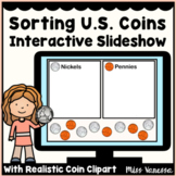 Printable US Coin Sorting Drag And Drop Interactive Slideshow