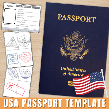 blank american passport template