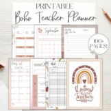 Printable Ultimate Boho Teacher Planner|Lesson Plan Templa