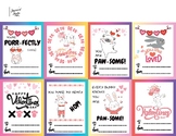Printable Valentine's Cards - Animals, Monster Trucks, Dinosaurs