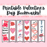 Printable Valentine's Day Bookmarks/Student Gift