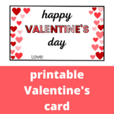 Printable Valentine's Day Card - Digital Download