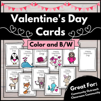 Preview of Printable Valentine's Day Cards | Community Outreach, Classroom Community...