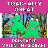 Printable Valentine's Day Crafts | Frog Craft | Toad Craft