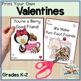 Printable Valentines/Valentines for Kids/Unique Valentines
