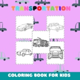 Printable Vehicle Coloring Book for Kids, Transportation C