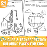 Printable Vehicles Coloring Pages | Transportation Colorin