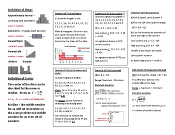 Printable Version of Data Analysis Foldable by Maria Stern | TPT