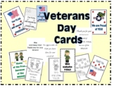 Printable Veterans Day Cards Bundle