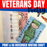 Printable Veterans Day Cards or November Bulletin Board - 