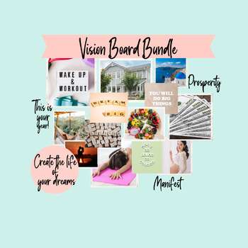 Preview of Printable Vision Board for Teachers