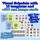 Printable Visual Schedule with 200+ REAL images & 10+ diff