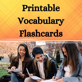 Preview of Printable Vocabulary Flashcards (for any subject or grade level)